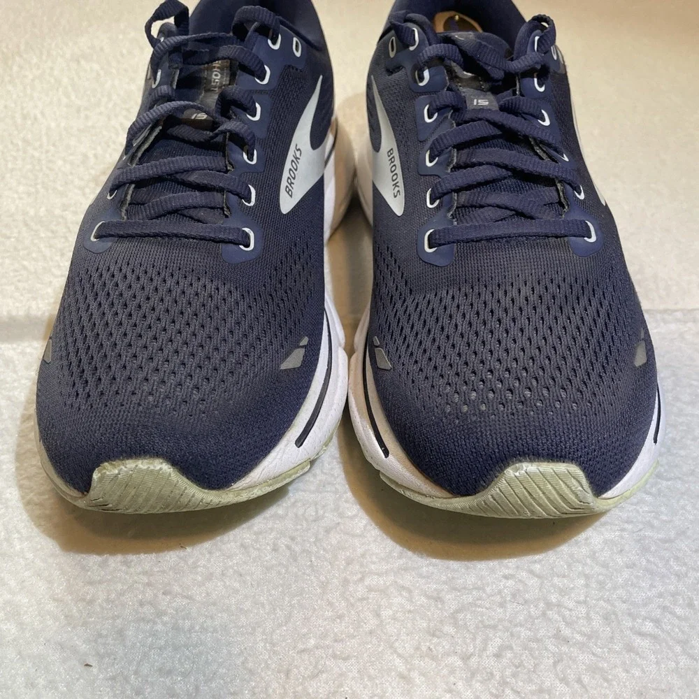 Brooks Ghost‎ 15 Running Shoes Men's Size 12 Blue Athletic Sneakers